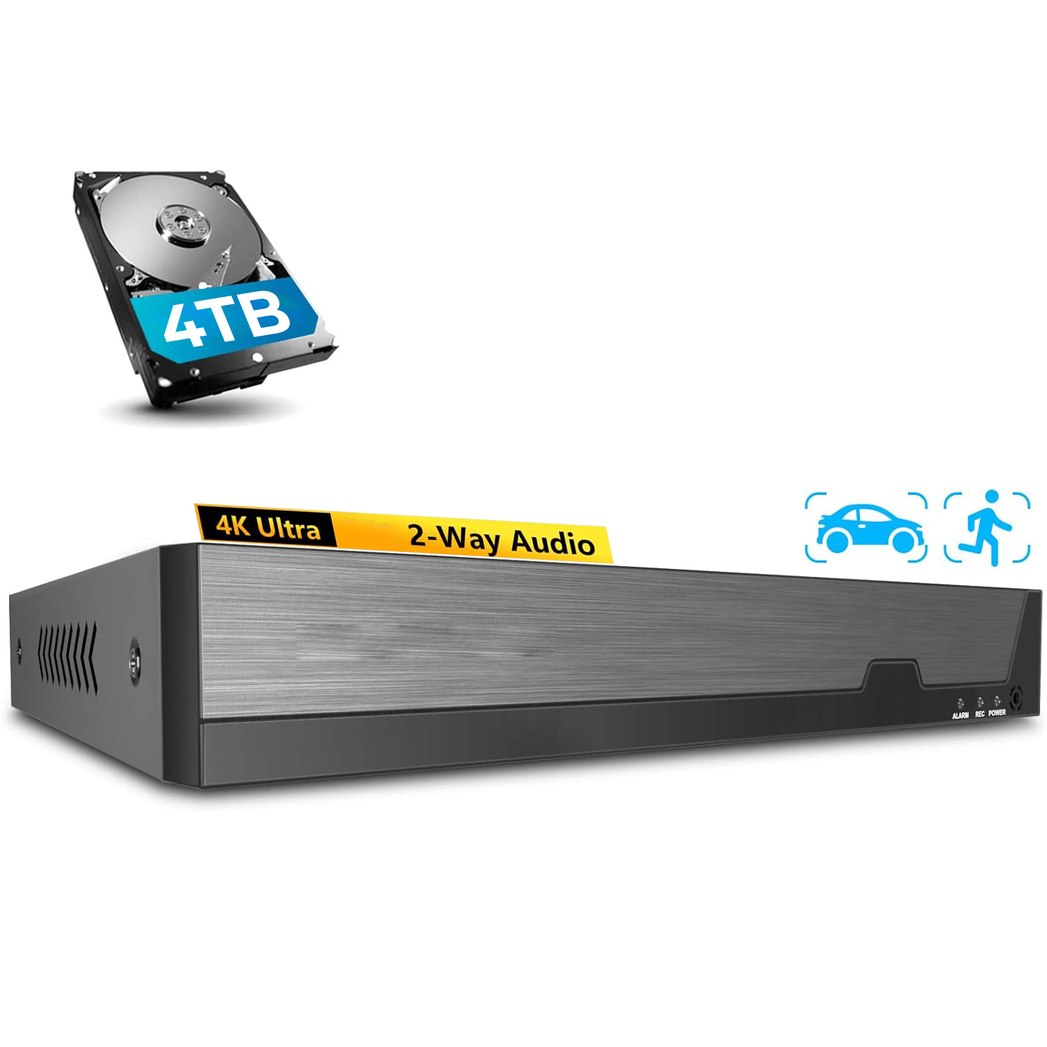 Nvr 16 Channel 4K H265 - Сетевой видеорегистратор 4K NVR с распознаванием