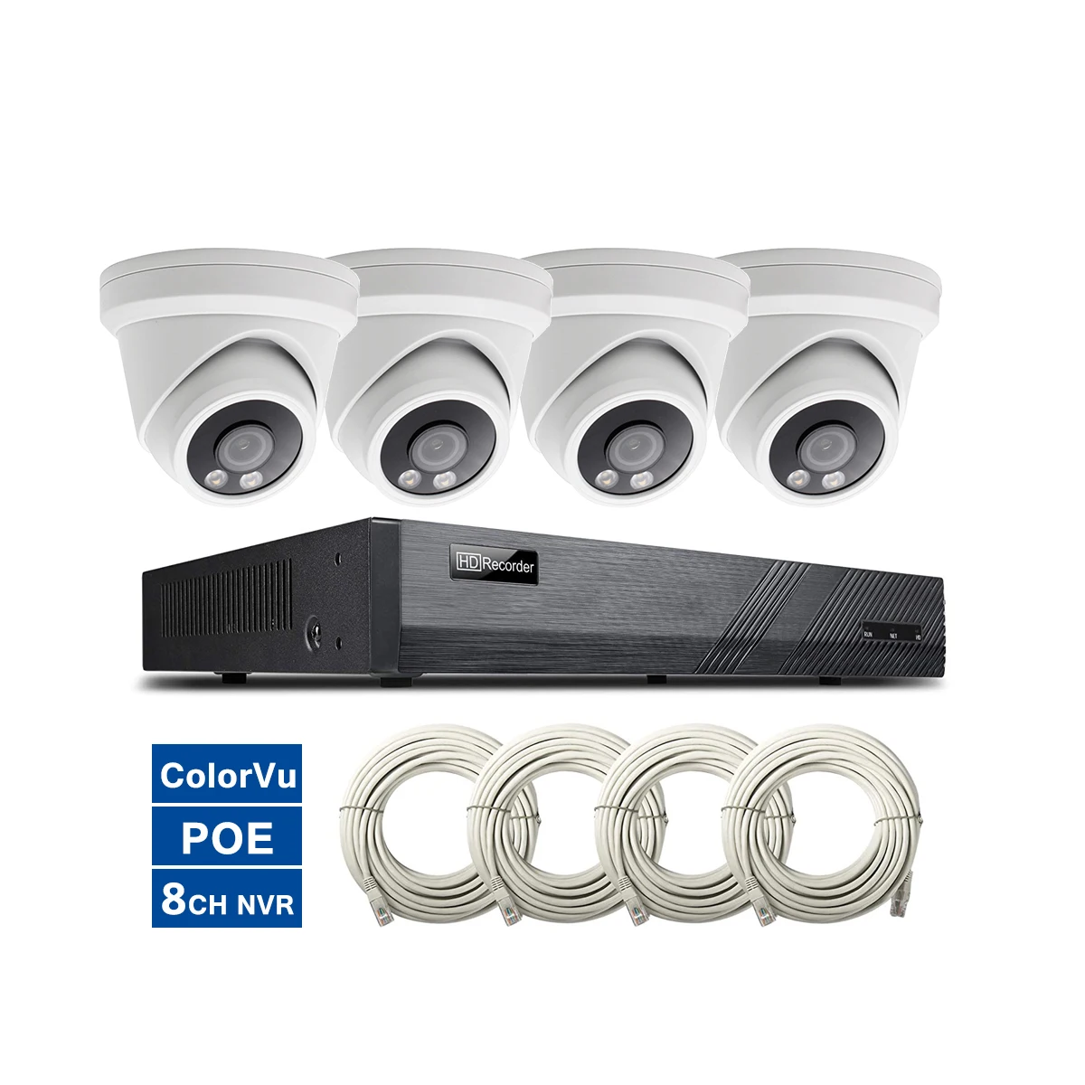 Nvr Kit 4 Camera 5Mp Poe - 8-канальный HD Nvr Poe Kit Cctv