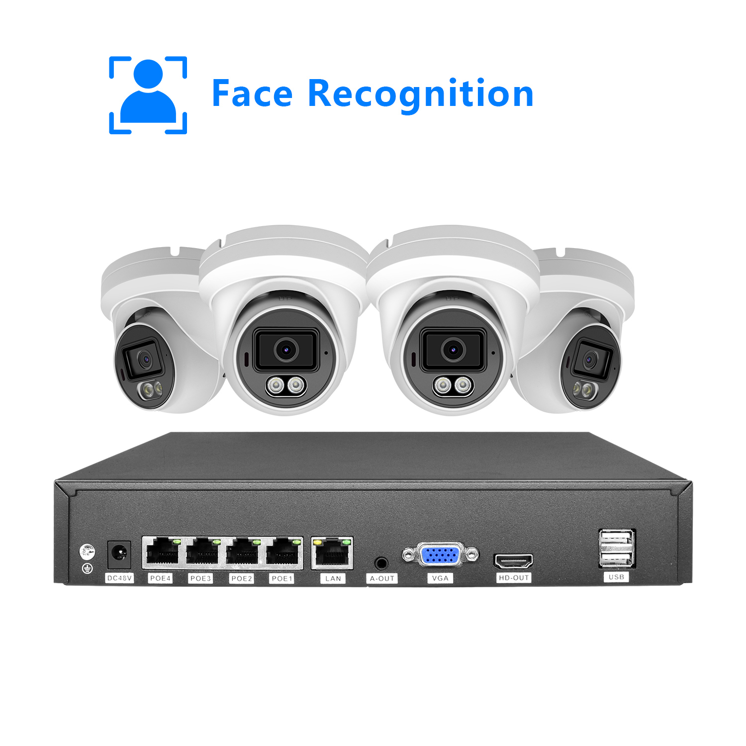 Nvr Kit 4 Camera 5Mp Poe - Комплект 5МП 4-канального PoE NVR с