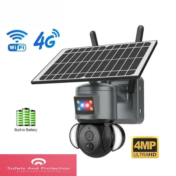 Security Camera System Solar 4G - Беспроводная Wi-Fi 4G солнечная камера видеонаблюдения