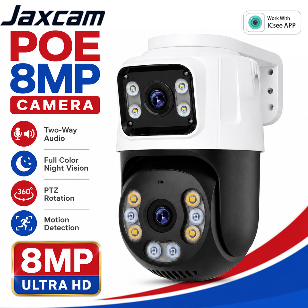Ip Camera 4K 8Mp Outdoor Ptz - Двойной объектив 4K 8MP PTZ POE