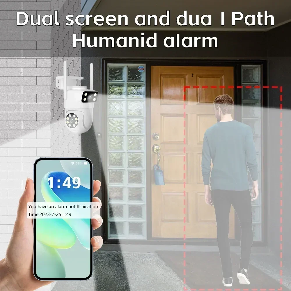 Ip Camera 4K 8Mp Outdoor Ptz - Уличная IP-камера Tuya с двумя объективами