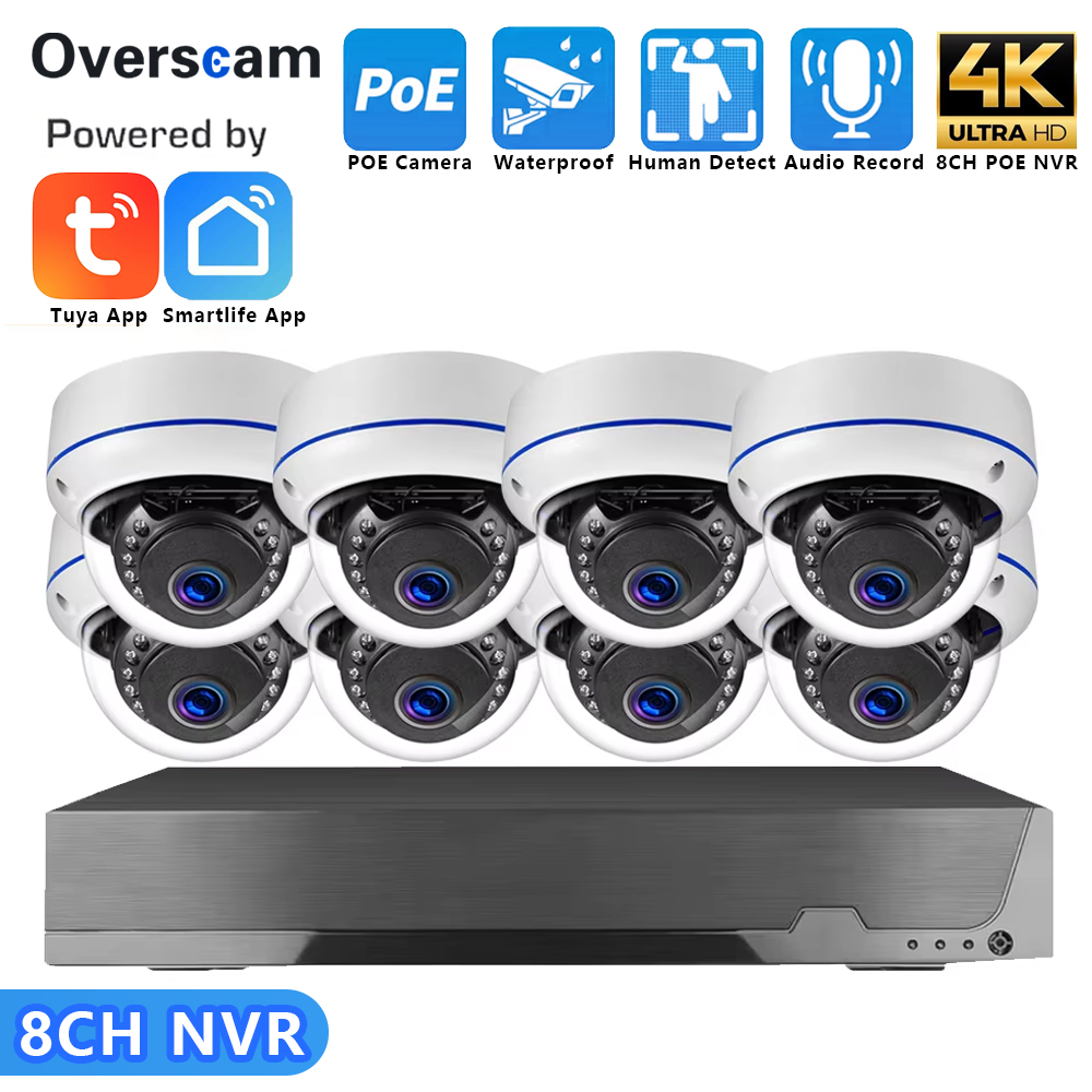 Cctv Nvr System 8 Channel 4K Poe - Система видеонаблюдения 4K 8MP 8CH POE