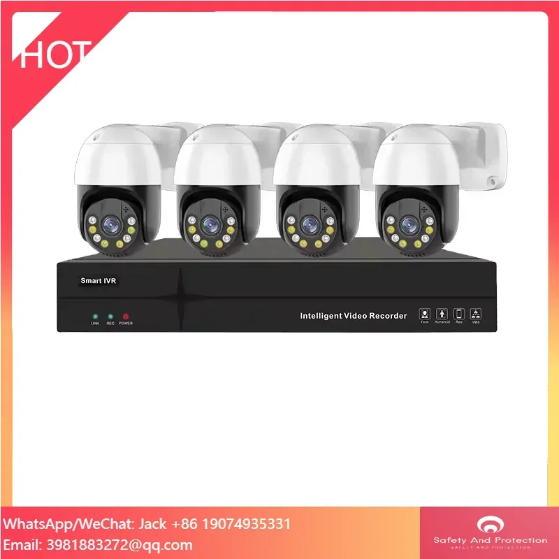 Nvr Kit 4 Camera 5Mp Poe - Комплект 4-канальных купольных IP-камер 3MP/5MP с