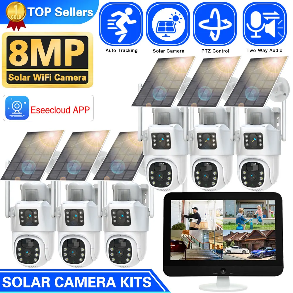 Cctv Camera System 8 Camera Wireless - Система видеонаблюдения, 10 каналов, 4k, 8