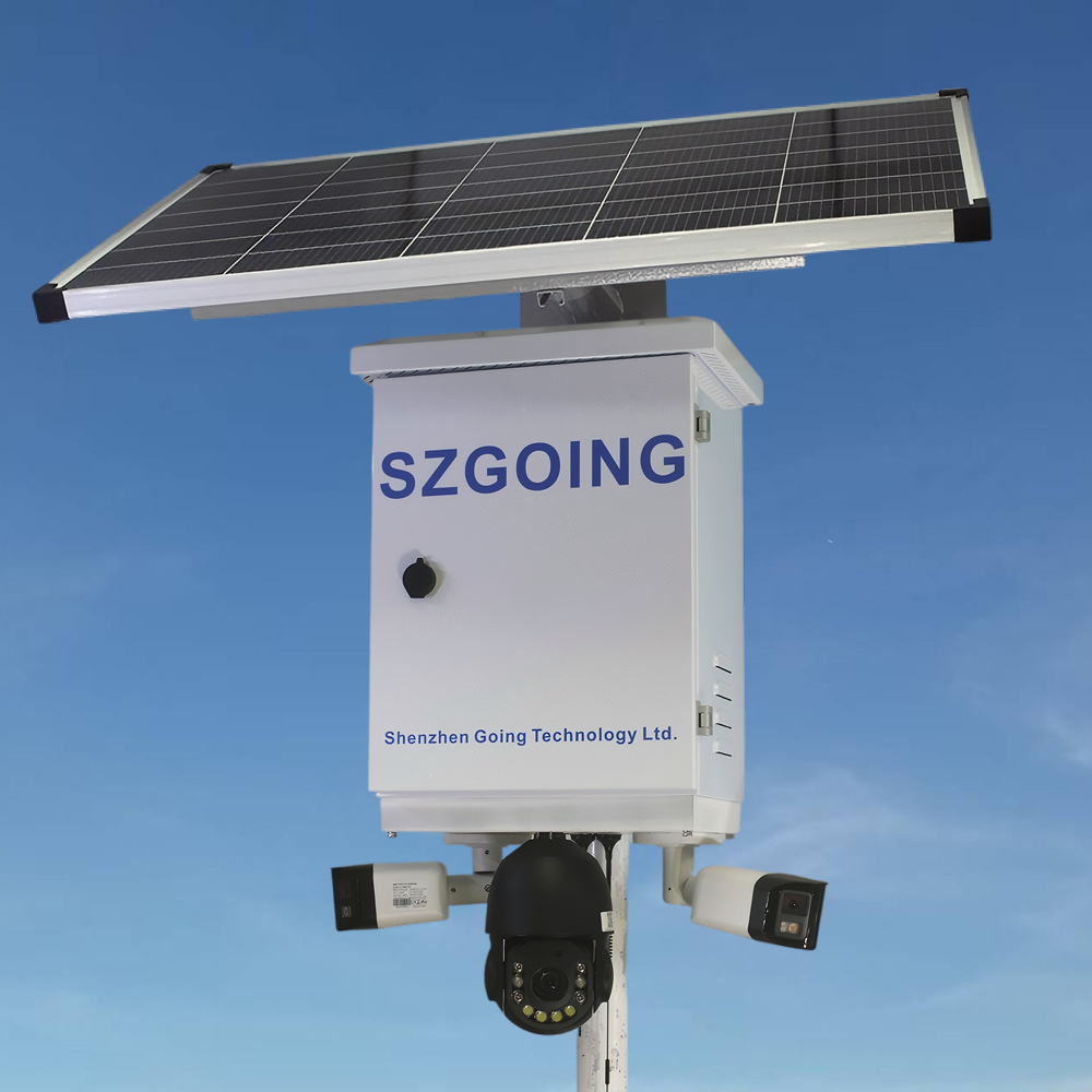 Security Camera System Solar 4G - SZGOING 360 Панорамная 3-камера Беспроводная Wi-Fi