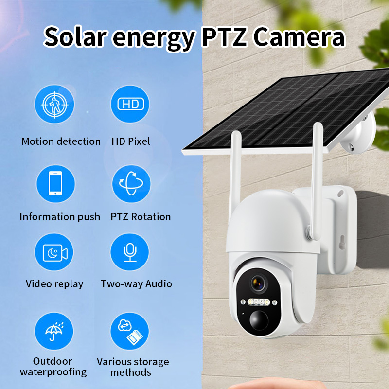 Security Camera System Solar 4G - 4 МП Ubox APP Беспроводная PTZ