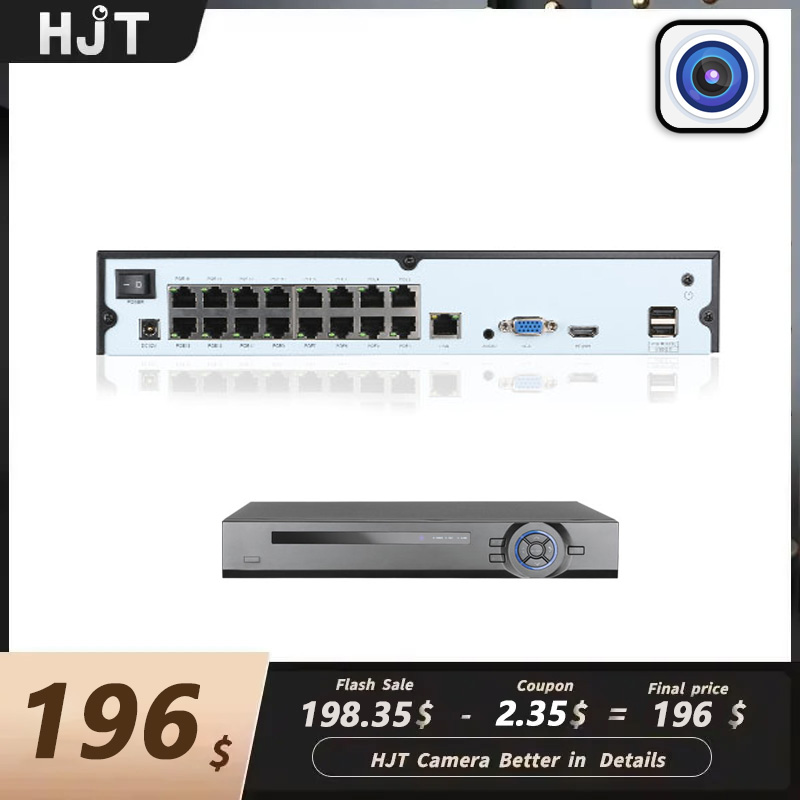 Nvr 16 Channel 4K H265 - HJT 16-канальный 4K POE NVR H.265