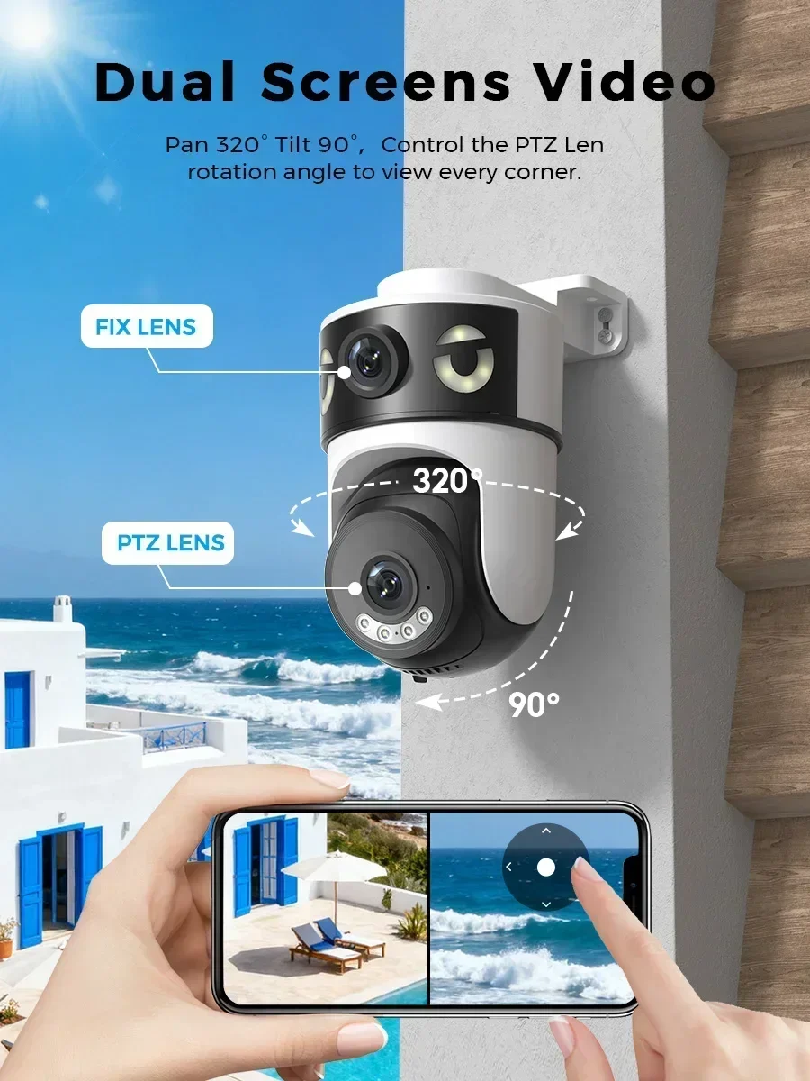10-мегапиксельная Wi-Fi IP PTZ – обзор и цена Cctv Camera System 8 Camera Wireless