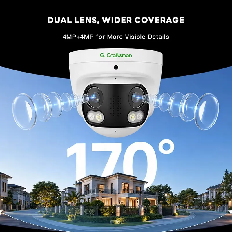 GA-B6DBFD-M8G 4K 8MP панорамна – обзор и цена Cctv Camera 180 Degree Panoramic